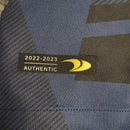 Camisa Al-Nassr Treino 23/24 - Torcedor Dunes Masculina - Azul com detalhes em preto e amarelo