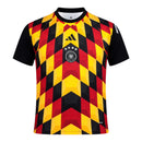 Camisa Seleção Alemanha Pré-jogo 26/27 - Torcedor Adidas Masculina - Preta com detalhes em vermelho e amarelo