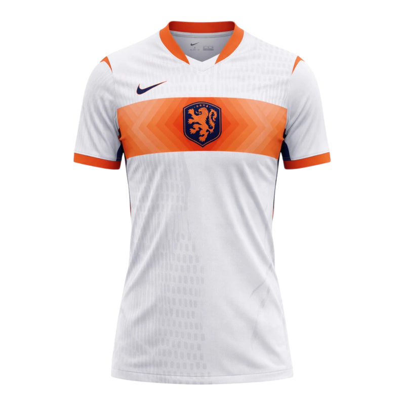 Camisa Seleção Holanda II 26/27 - Torcedor Nike Feminina - Branca e laranja