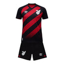 Kit Infantil Athletico Paranaense I 26/27 - Umbro - Preto e vermelho