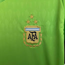 Camisa Seleção da Argentina Goleiro 23/24 - Torcedor Adidas Masculina - Verde com detalhes em branco e dourado