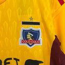 Kit Infantil Colo Colo Goleiro Adidas 23/24 - Amarelo com detalhes em vermelho
