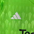 Kit Infantil Manchester United Goleiro Adidas 23/24 - Verde com detalhes em preto