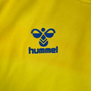 Camisa Las Palmas I 23/24 - Torcedor Hummel Masculina - Amarela com detalhes em azul