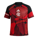 Camisa Flamengo Pré-jogo 26/27 - Torcedor Adidas Masculina - Vermelha e preta