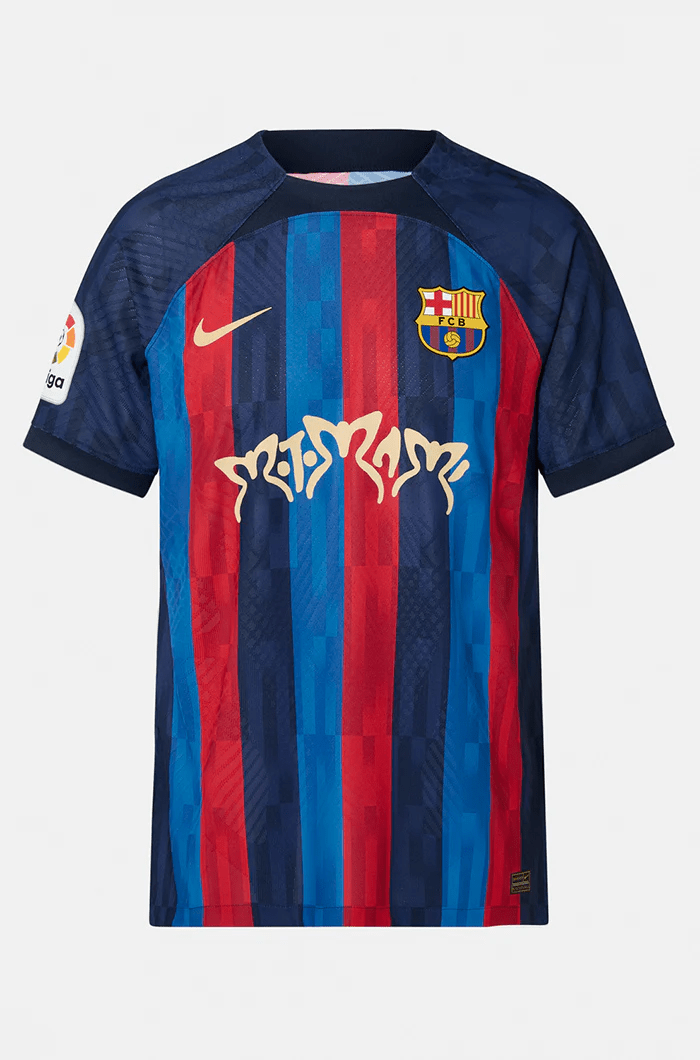 Barcelona Edição Especial Rosalía Motomami 22/23 Vermelha e Azul 22/23 Jersey Men's Fan Version product image