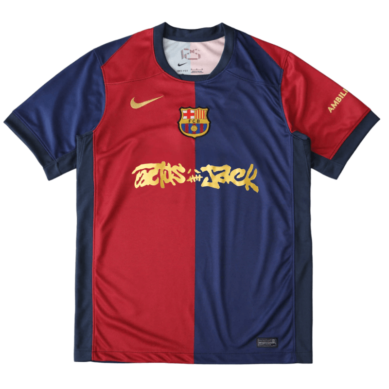 Barcelona Edição Especial Travis Scott 2025 Vermelha e Azul Jersey Men's Fan Version product image