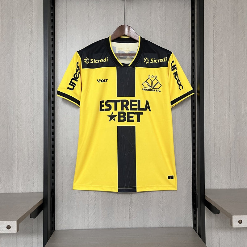 do Criciuma 2025 Preta e amarela Jersey Men's Fan Version product image