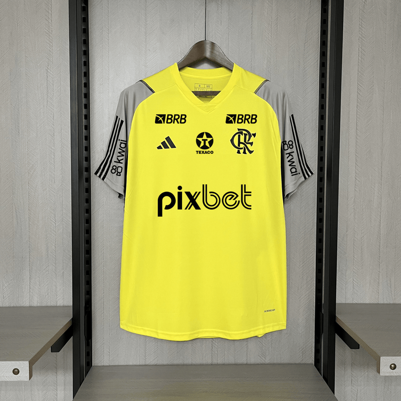 do Flamengo Treino 24/25 Amarela (Com patrocinio) 24/25 Training Jersey product image