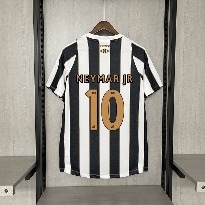 do Santos 24/25 Preta e Branca (Neymar JR 10 Incluso) 24/25 Jersey Men's Fan Version product image