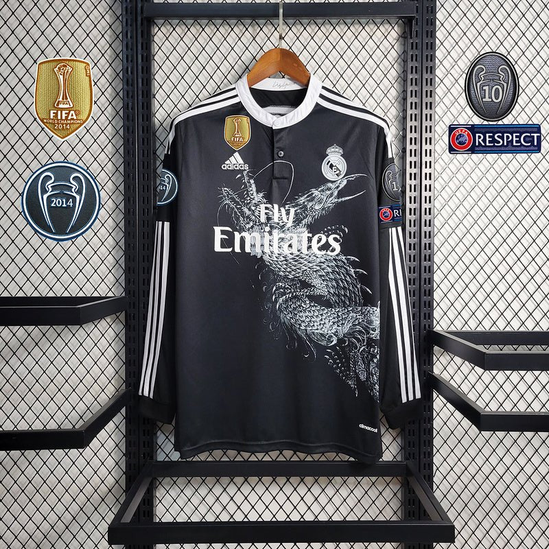 Manga Longa Real Madrid 2014 Com patchs Jersey Long Sleeve product image