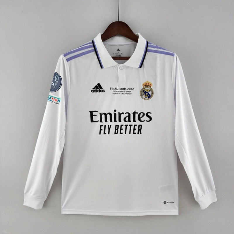 Manga Longa Real Madrid [UEFA Champions League #14] 22/23 22/23 Jersey Long Sleeve Adidas product image