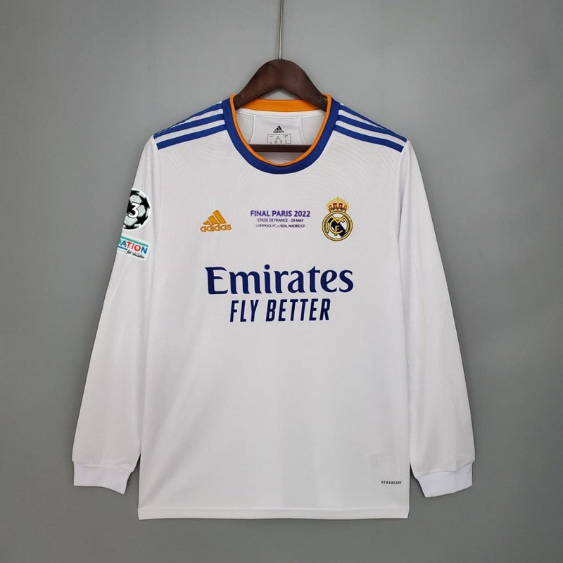 Manga Longa Real Madrid [UEFA Champions League - VINI JR. #20] 21/22 21/22 Jersey Long Sleeve Adidas product image