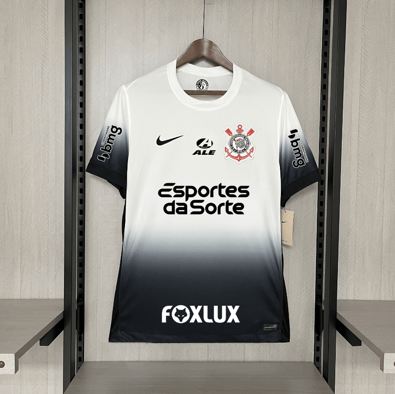 Nike Corinthians Casa 24/25 - Branca (Com todos patrocinadores) 24/25 Home Jersey Men's Fan Version Nike product image