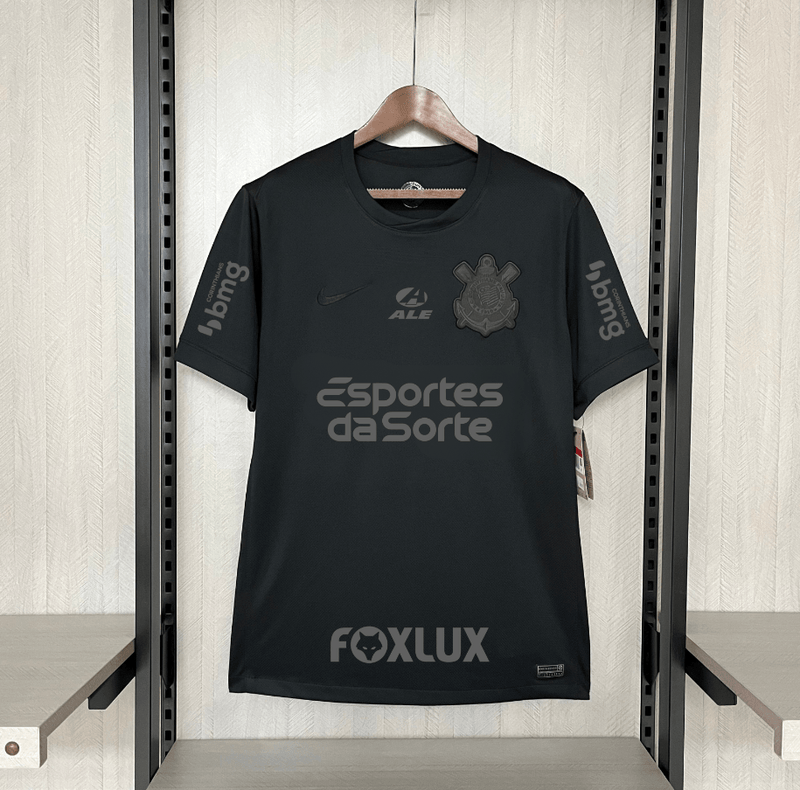 Nike Corinthians Fora 24/25 - Preta (Com todos patrocinadores) 24/25 Away Jersey Men's Fan Version Nike product image
