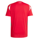 Camisa Seleção Hungria I 24/25 Eurocopa 2024 - Torcedor Adidas Masculina - Vermelha com detalhes em branco