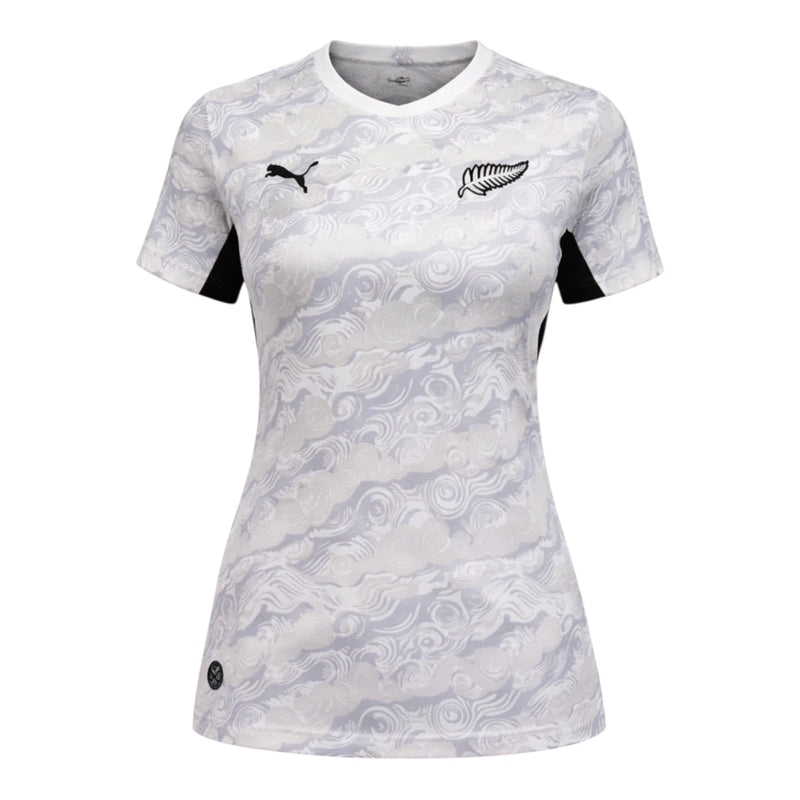 Camisa Seleção Nova Zelândia I 26/27 - Torcedor Puma Feminina - Branca e cinza