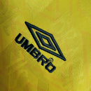 Camisa Seleção Brasileira I Retrô 91/93 Umbro Torcedor Masculina - Amarelo com detalhes em verde