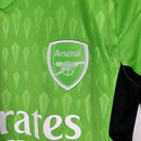 Kit Infantil Arsenal Goleiro Adidas 23/24 - Verde com detalhes em branco