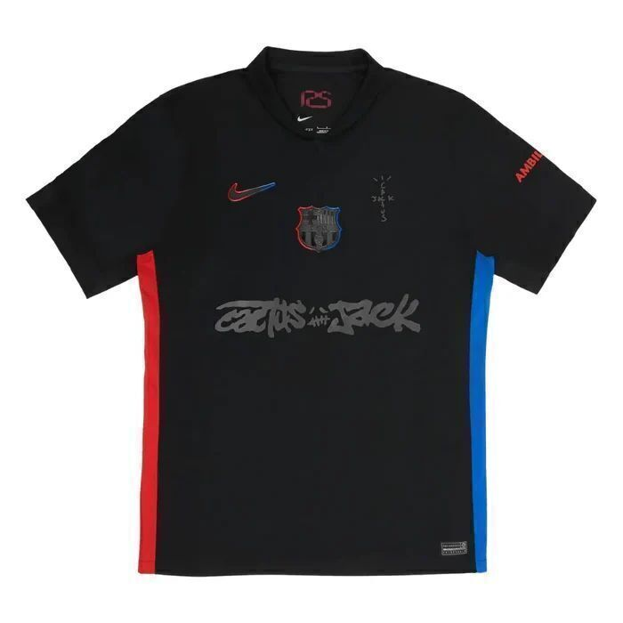 Barcelona Edição Especial Travis Scott 2025 Preta Jersey Men's Fan Version product image