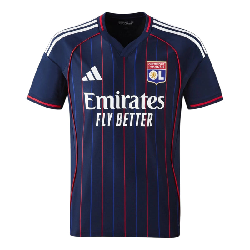 Camisa Lyon II 25/26 - Torcedor Adidas Masculina - Azul e vermelha