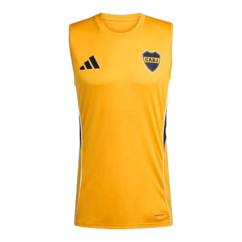 Camisa Regata Boca Juniors Treino 25/26 - Torcedor Adidas Masculina - Amarela