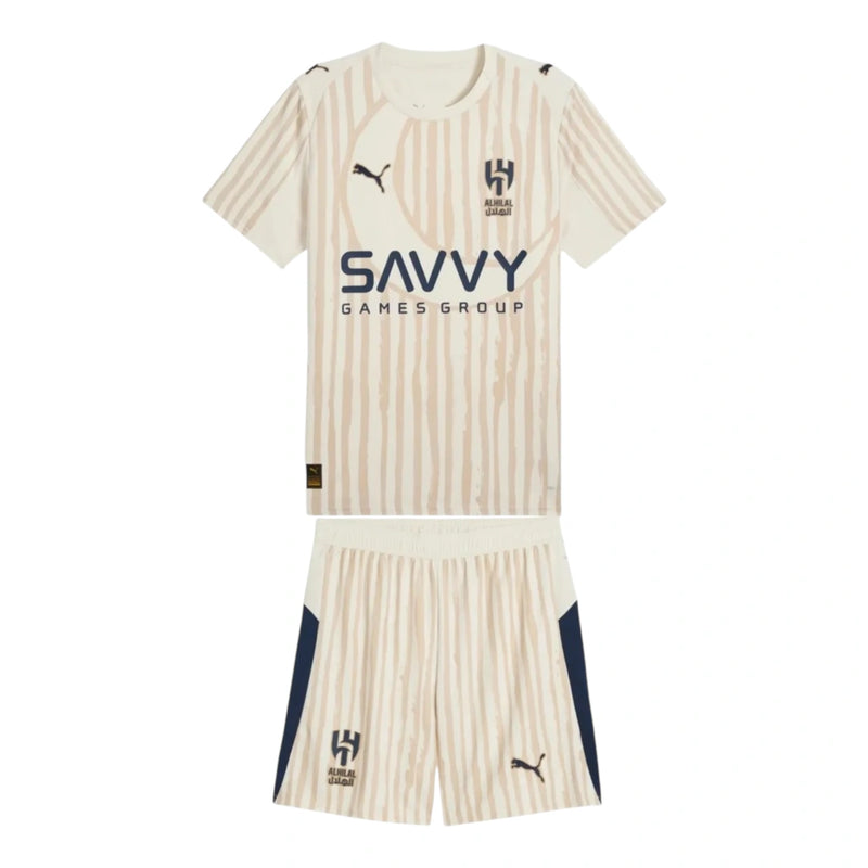 Kit Infantil Al-Hilal Edição especial Mundial de Clubes Goleiro 25/26 - Puma - Bege