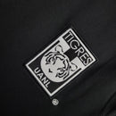 Camisa Tigres do México24/25 polo - Torcedor Adidas Masculina - Preta com listras em laranja
