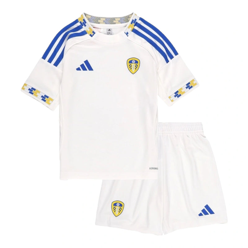 Kit Infantil Leeds I 25/26 - Adidas - Branco