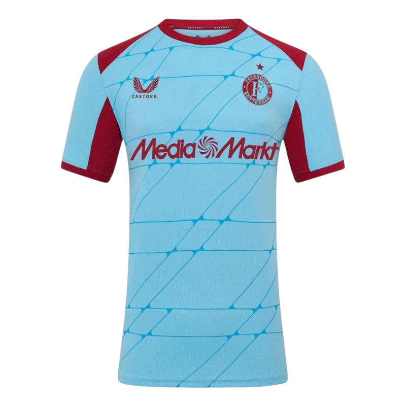 Camisa Feyenoord III 25/26 - Torcedor Castore Masculina - Azul e vermelha