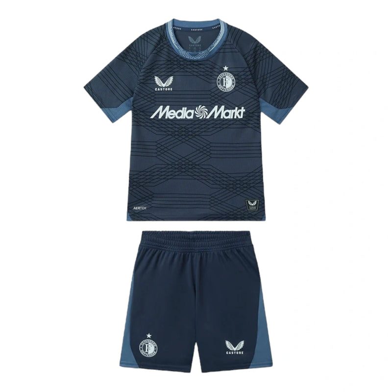 Kit Infantil Feyenoord II 25/26 - Castore - Azul
