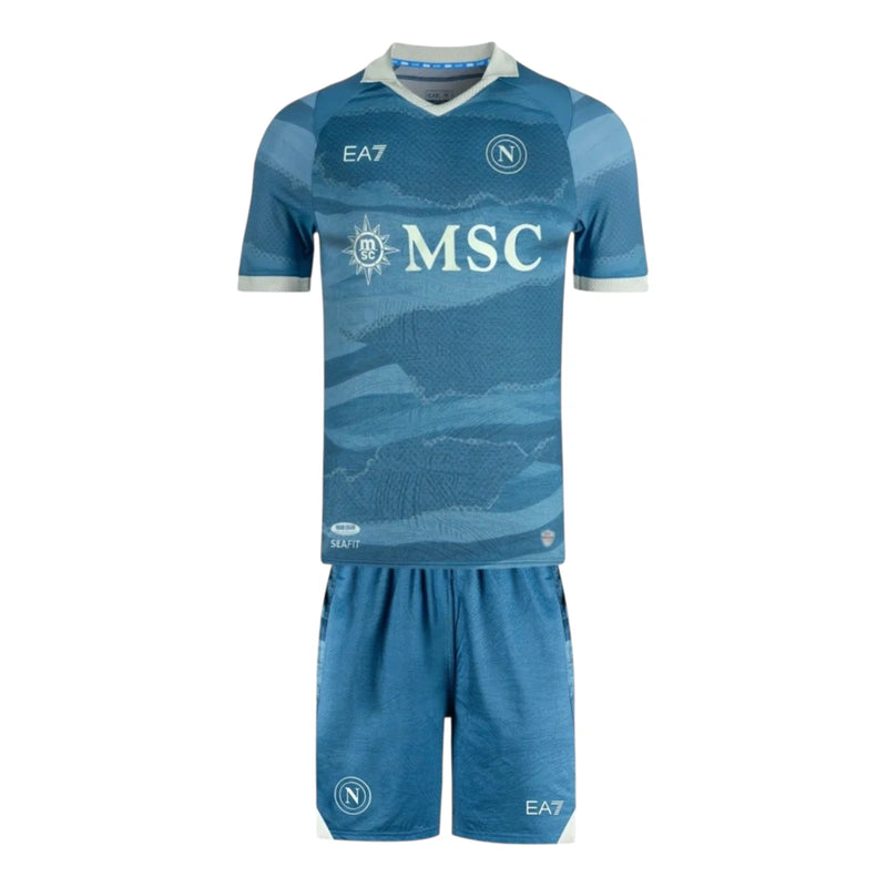 Kit Infantil Napoli Edição especial 25/26 - EA7 - Azul