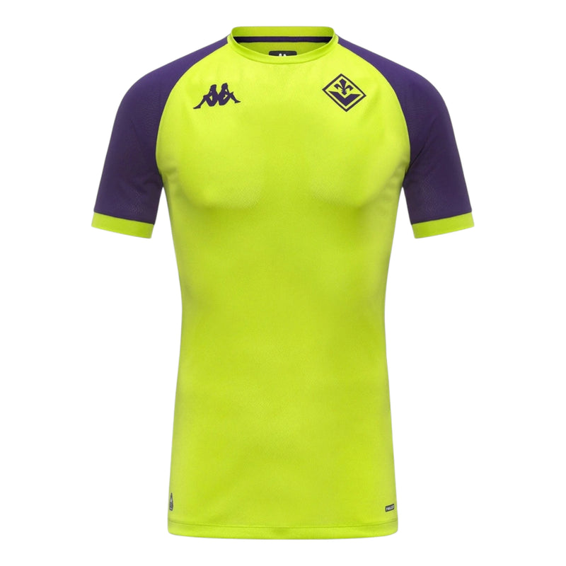 Camisa Fiorentina Treino 25/26 - Torcedor Kappa Masculina - Amarela neon e roxa