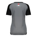 Camisa Vasco da Gama Treino 25/26 - Torcedor Kappa Feminina - Cinza e preta
