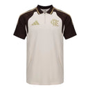 Camisa Polo Flamengo Treino 26/27 - Torcedor Adidas Masculina - Bege e marrom