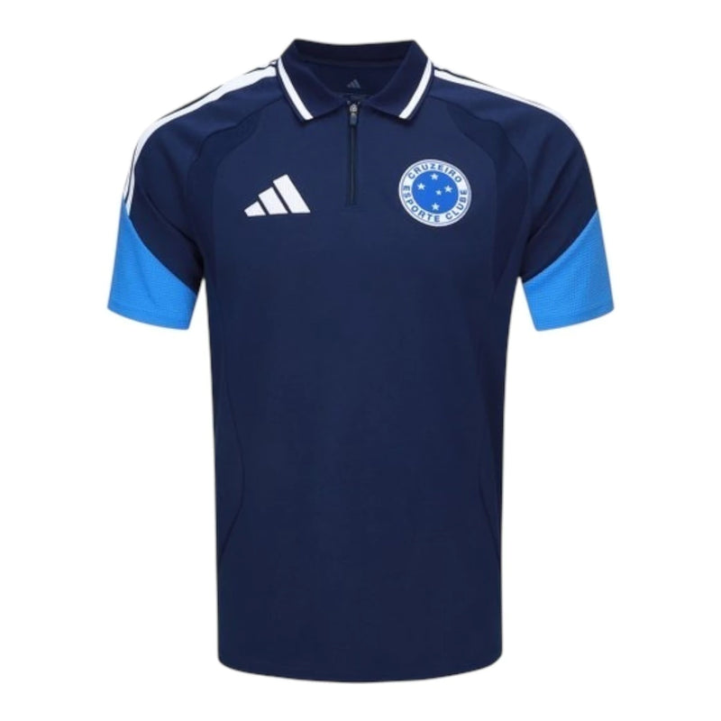 Camisa Polo Cruzeiro Treino 26/27 - Torcedor Adidas Masculina - Azul