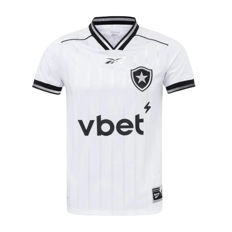 Camisa Botafogo III 25/26 - Torcedor Reebok Masculina - Branca com detalhes em preto