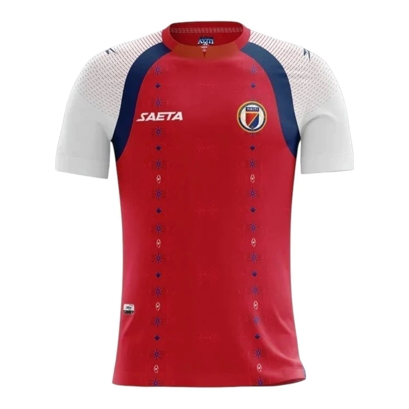 Camisa Seleção Haiti III 25/26 - Torcedor Saeta Masculina - Vermelha e branca