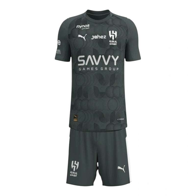 Kit Infantil Al-Hilal III 25/26 - Puma - Cinza