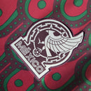Camisa Seleção do México I 24/25 - Torcedor Adidas Feminina - Vinho com detalhes em vermelho e verde