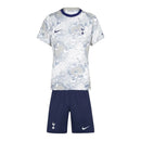 Kit Infantil Tottenham Pré-jogo 25/26 - Nike - Branco e azul com detalhes em cinza