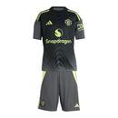 Kit Infantil Manchester United Goleiro 25/26 - Adidas - Cinza