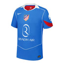 Camisa Atlético de Madrid III 25/26 - Torcedor Nike Feminina - Azul e vermelha