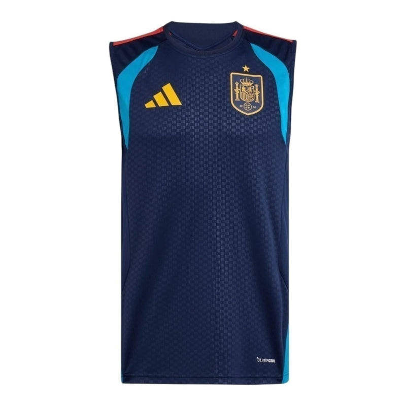 Camisa regata Seleção Espanha Treino 26/27 - Torcedor Adidas Masculina - Azul