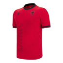 Camisa Seleção Albânia I 26/27 - Torcedor Macron Masculina - Vermelha e preta