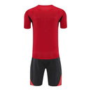 Kit Infantil Manchester United Treino 25/26 - Adidas - Vermelho e preto