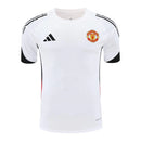 Camisa Manchester United Treino 25/26 - Torcedor Adidas Masculina - Branca