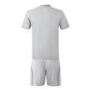 Kit Infantil Lyon III 25/26 - Adidas - Cinza e vermelho