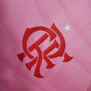 Camisa Flamengo 23/24 - Torcedor Masculina - Rosa com detalhes em vermelho