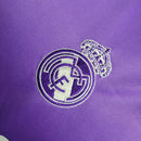 Kit Infantil Real Madrid Retrô 19/12 - Adidas - Roxo com detalhes em branco